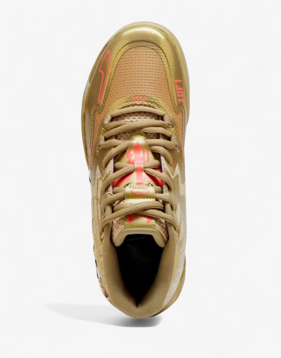 PUMA x LaMelo Ball Mb.01 Basketball Shoes Metallic Gold — view 5