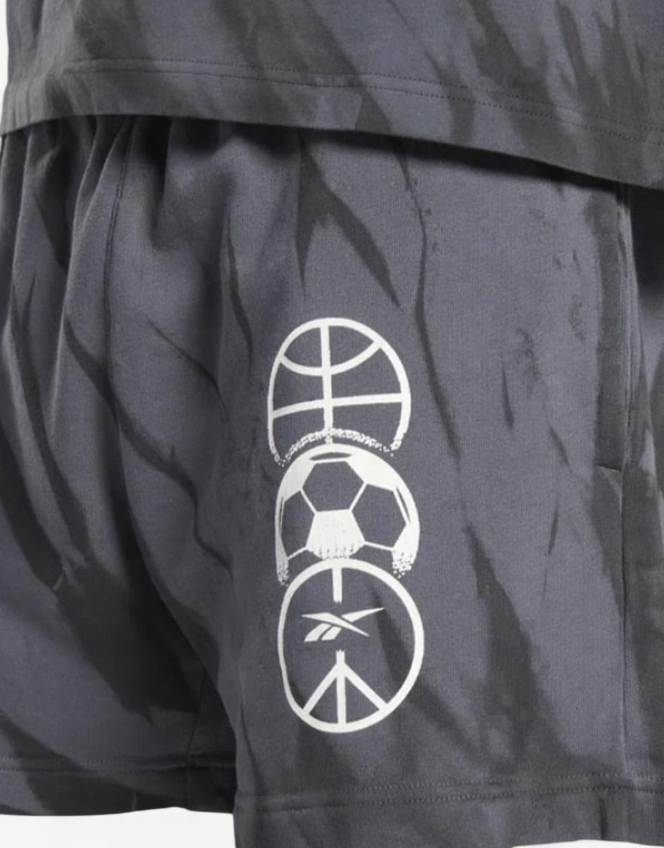 REEBOK Classics Block Party Shorts Grey — снимка 3