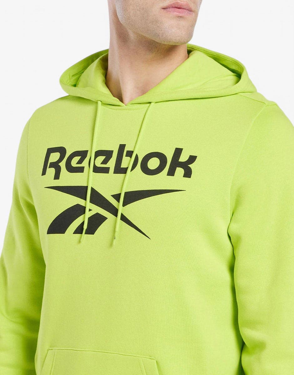 REEBOK Identity Big Logo Fleece Hoodie Yellow — view 3