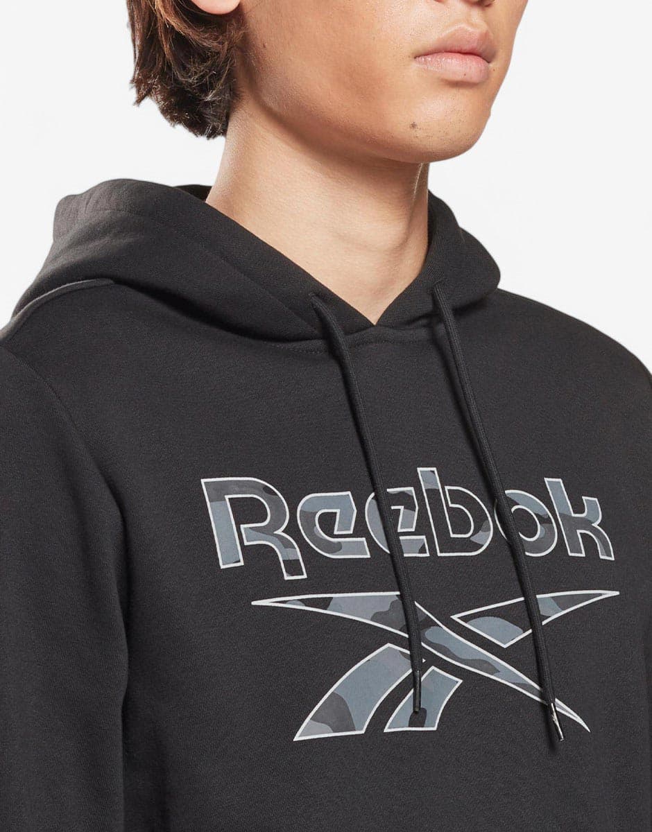 REEBOK Identity Big Logo Training Hoodie Black — снимка 3