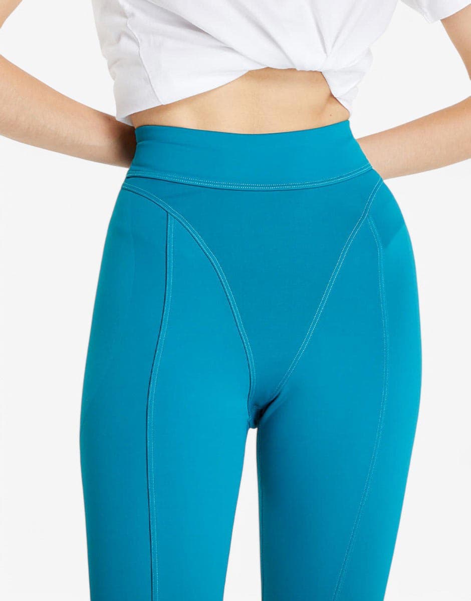 REEBOK x Cardi B High-Rise Leggings Turquoise — снимка 3