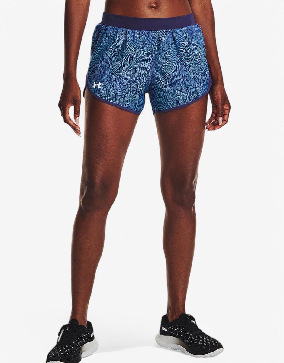 UNDER ARMOUR Fly By 2.0 Printed Short Blue