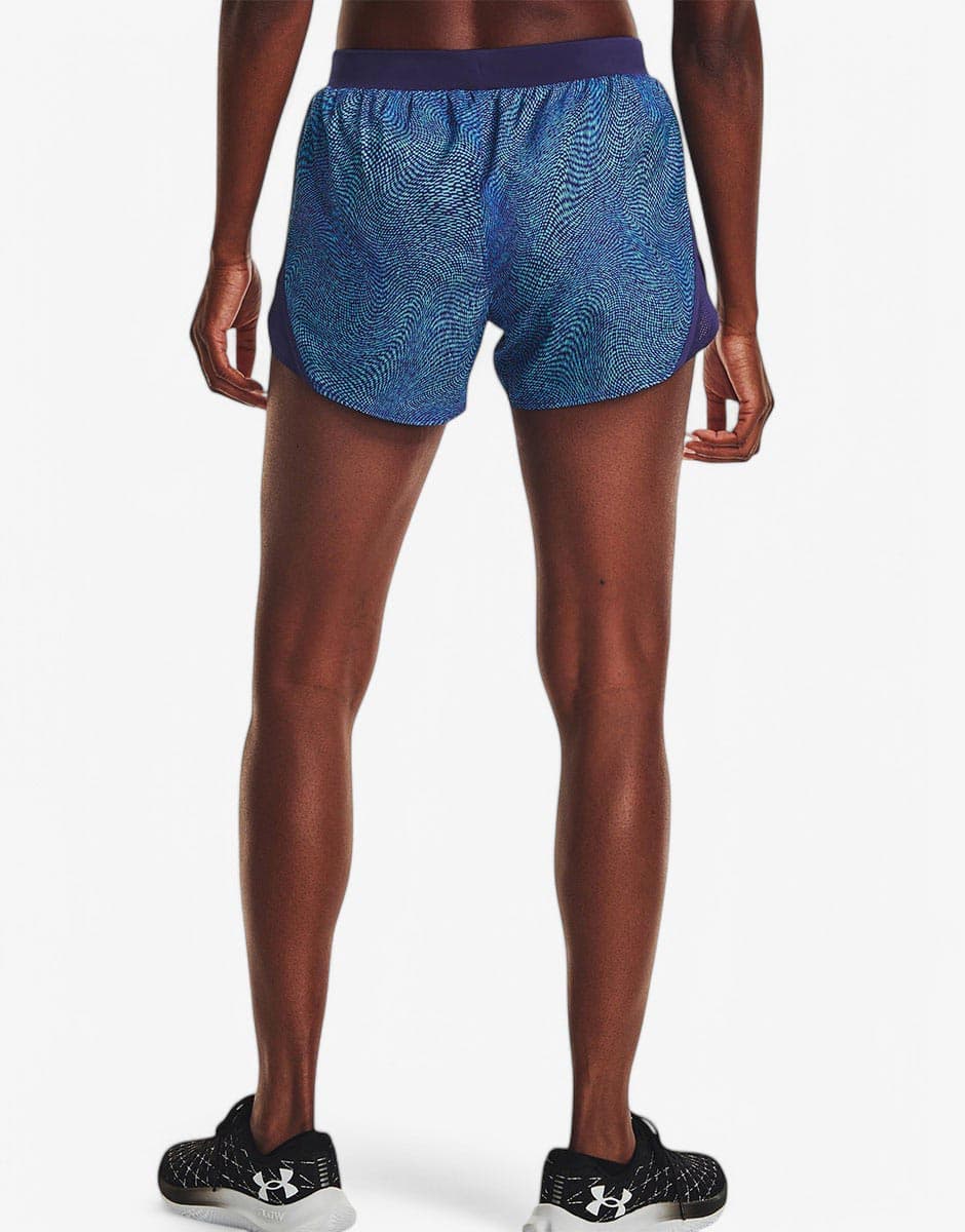 UNDER ARMOUR Fly By 2.0 Printed Short Blue — view 2