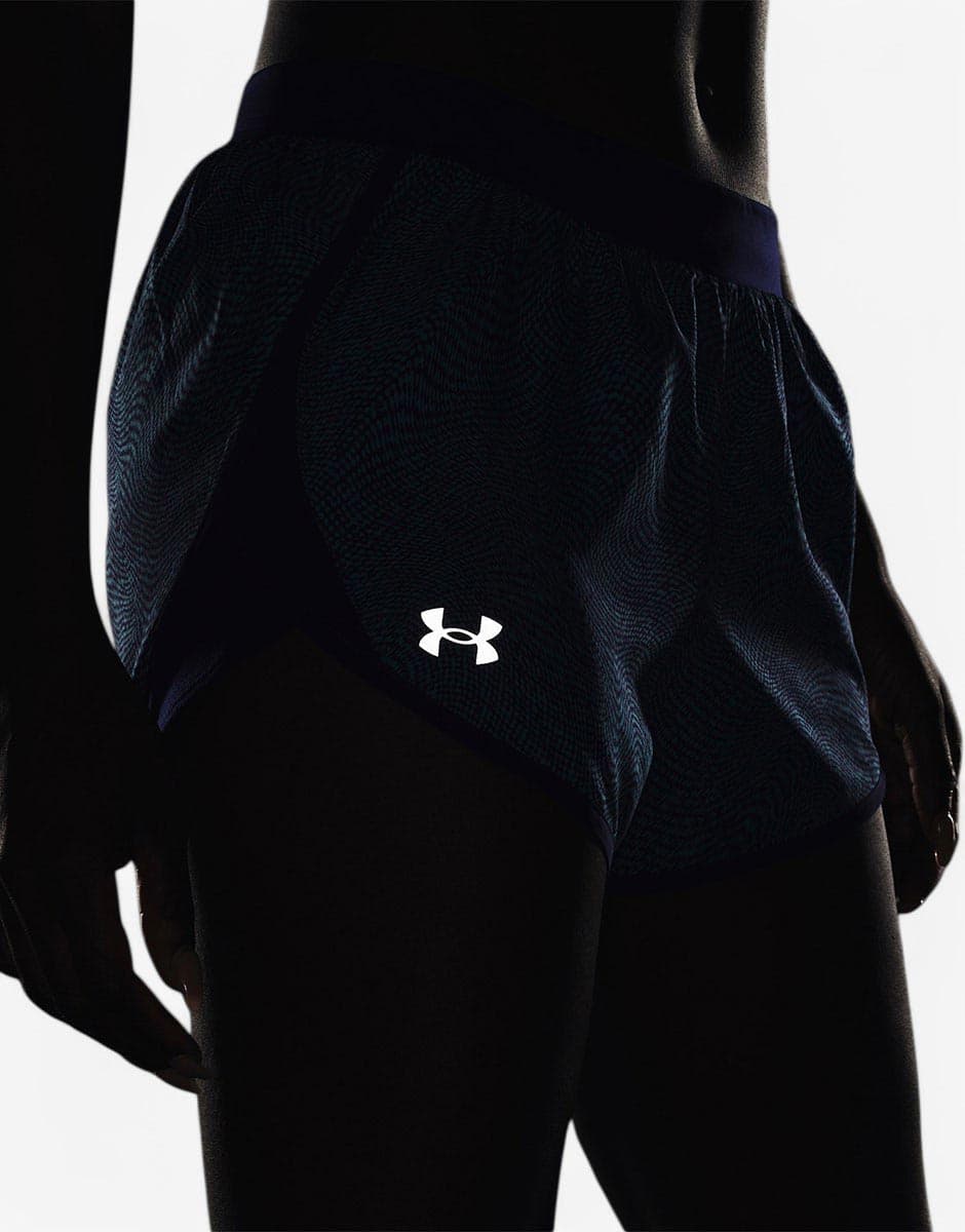 UNDER ARMOUR Fly By 2.0 Printed Short Blue — view 4