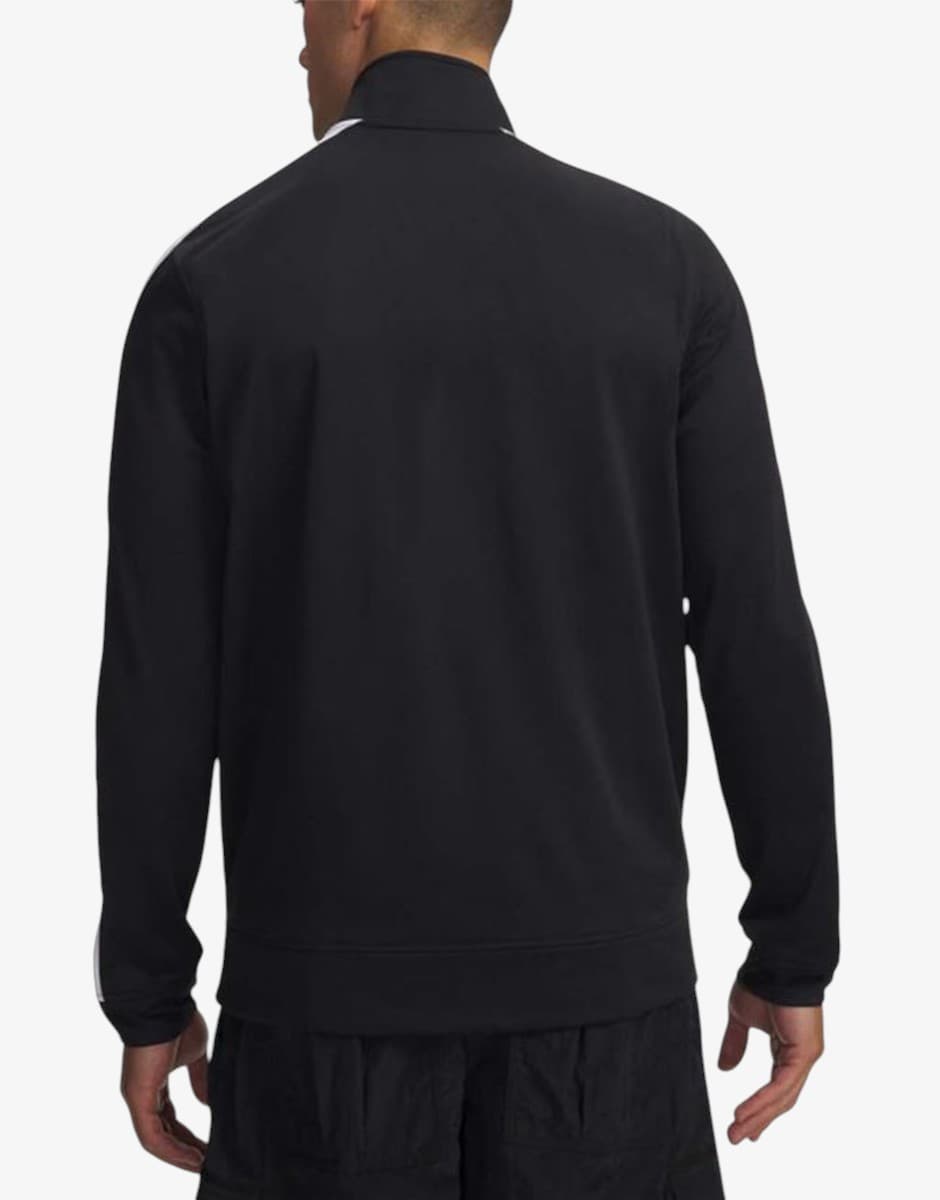 UNDER ARMOUR Rival Knit JKT Jacheta Black/White — снимка 2