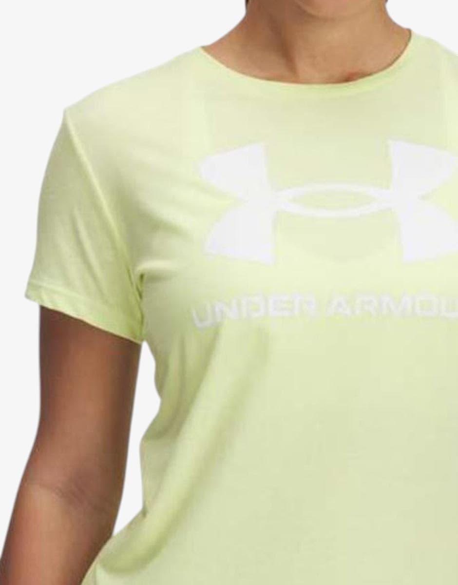 UNDER ARMOUR Sportstyle Logo Ss Tee Yellow — снимка 3