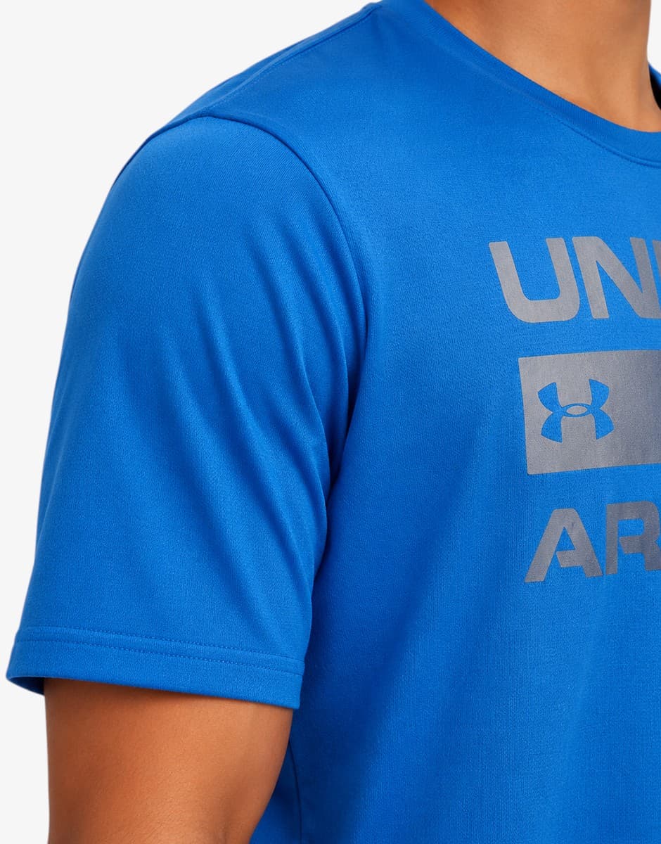 UNDER ARMOUR Team Issue Wordmark Ss Men Tee Deep Blue — view 4