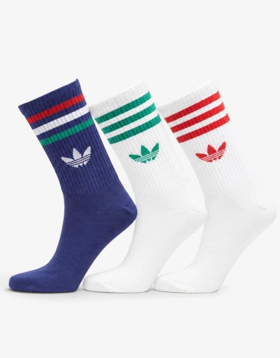 ADIDAS 3-pairs 3S Crew Socks Victory Blue