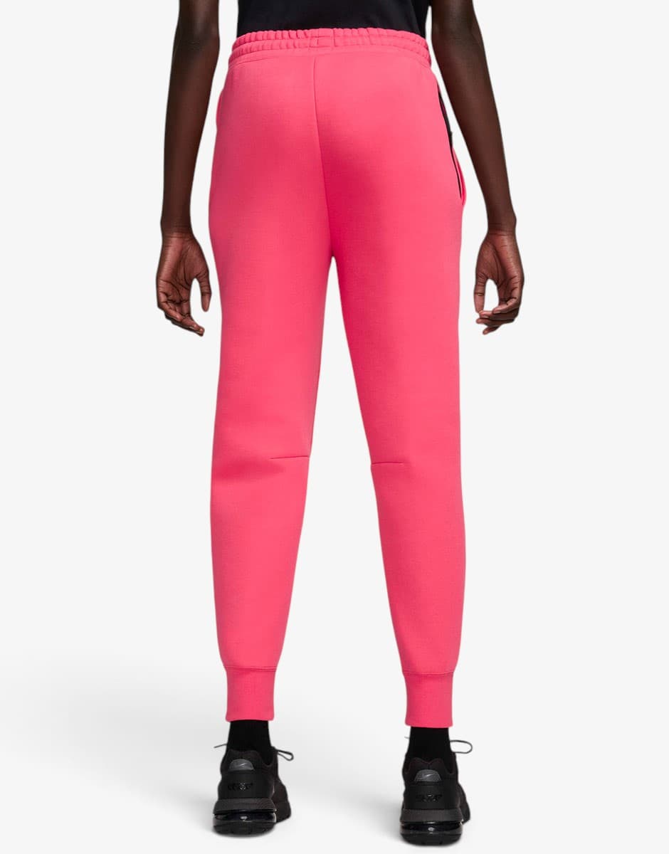 NIKE Sportswear Tech Fleece Md-Rise Jogger Pink — снимка 2