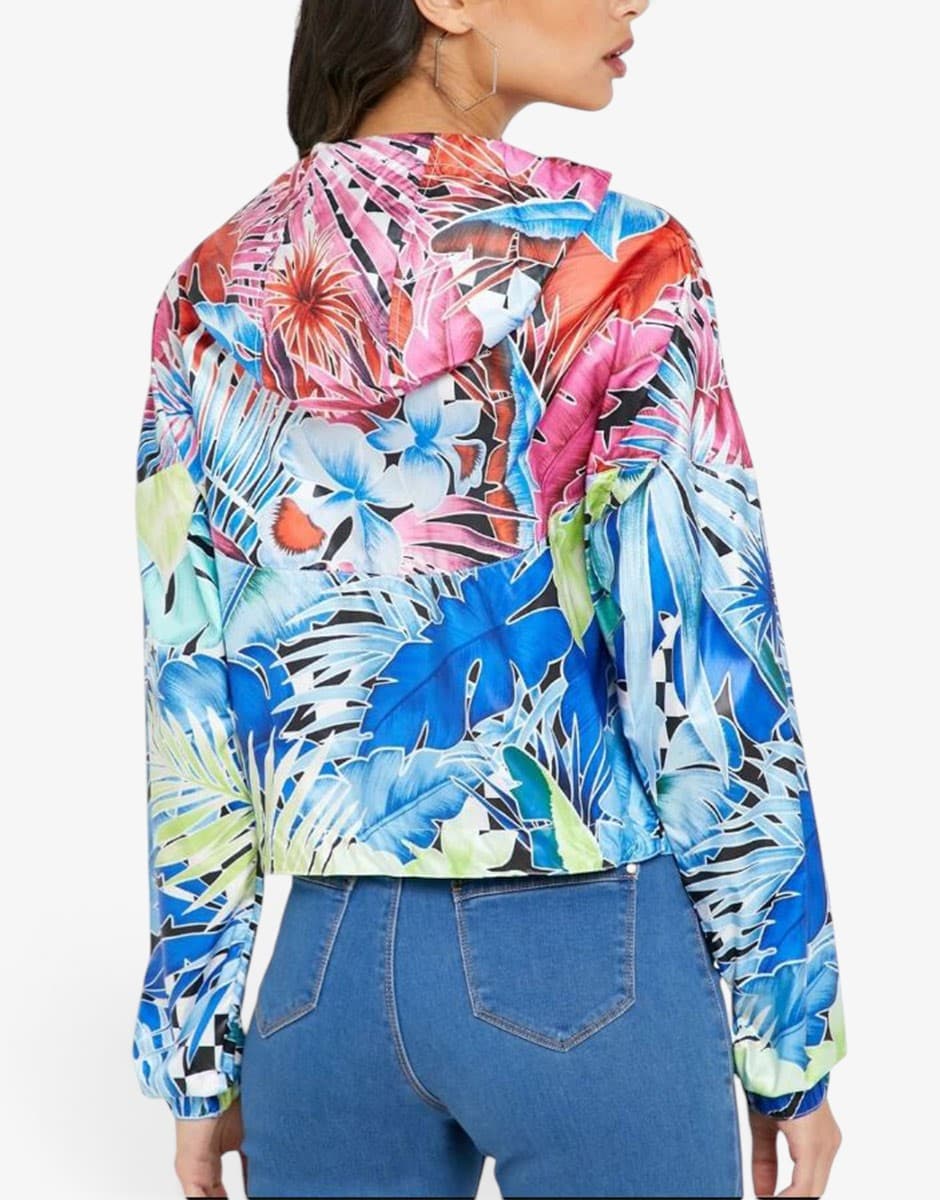 NIKE Sportswear Windrunner Cropped Jacket Multicolor — снимка 2