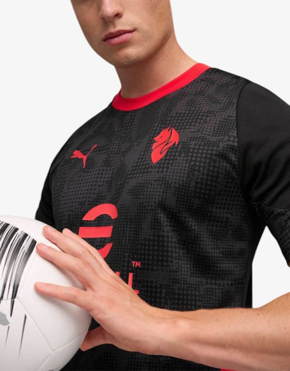 PUMA x AC Milan Training Jersey Black/Red — снимка 3