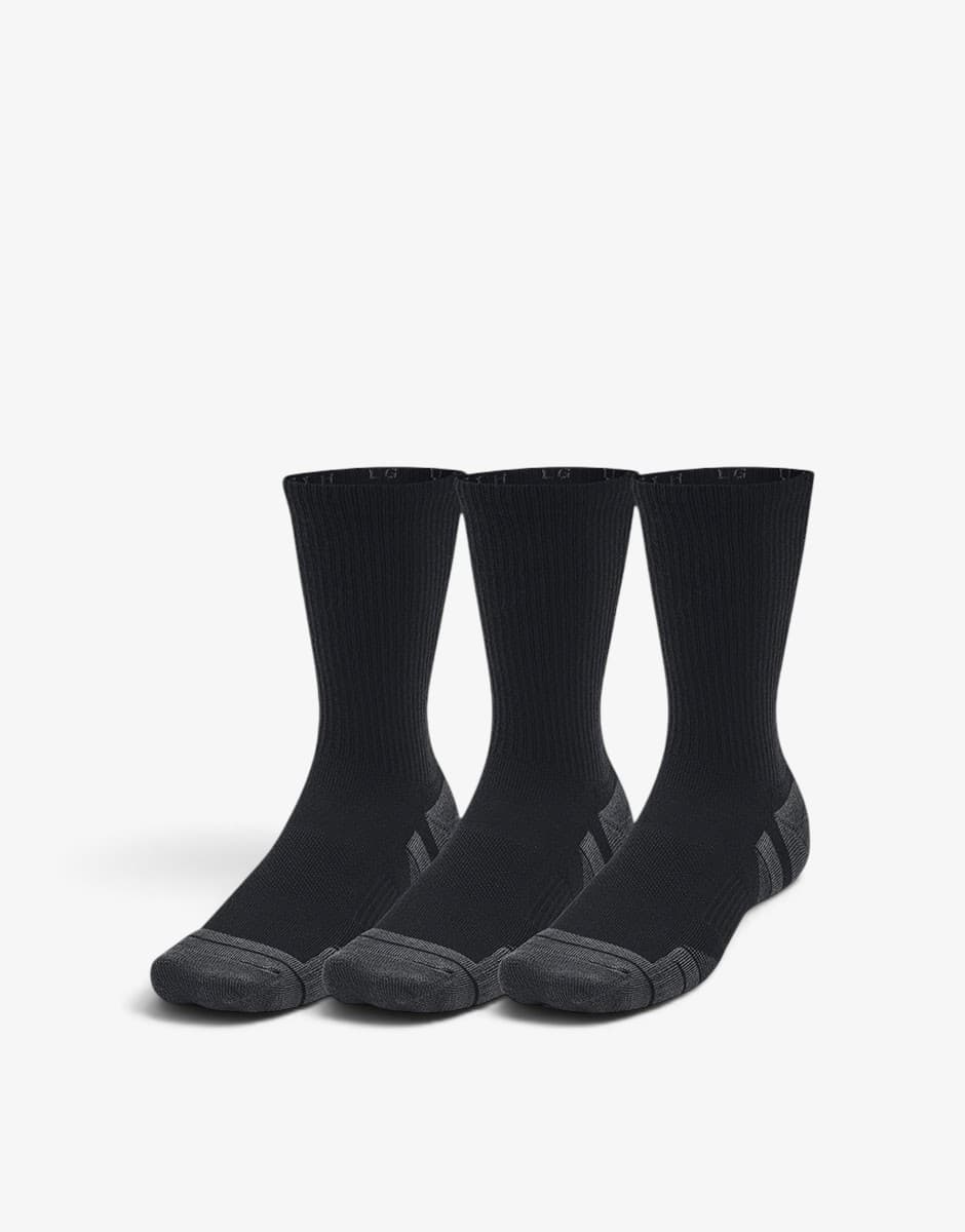 UNDER ARMOUR 3-Packs Performance Tech Crew Socks Black