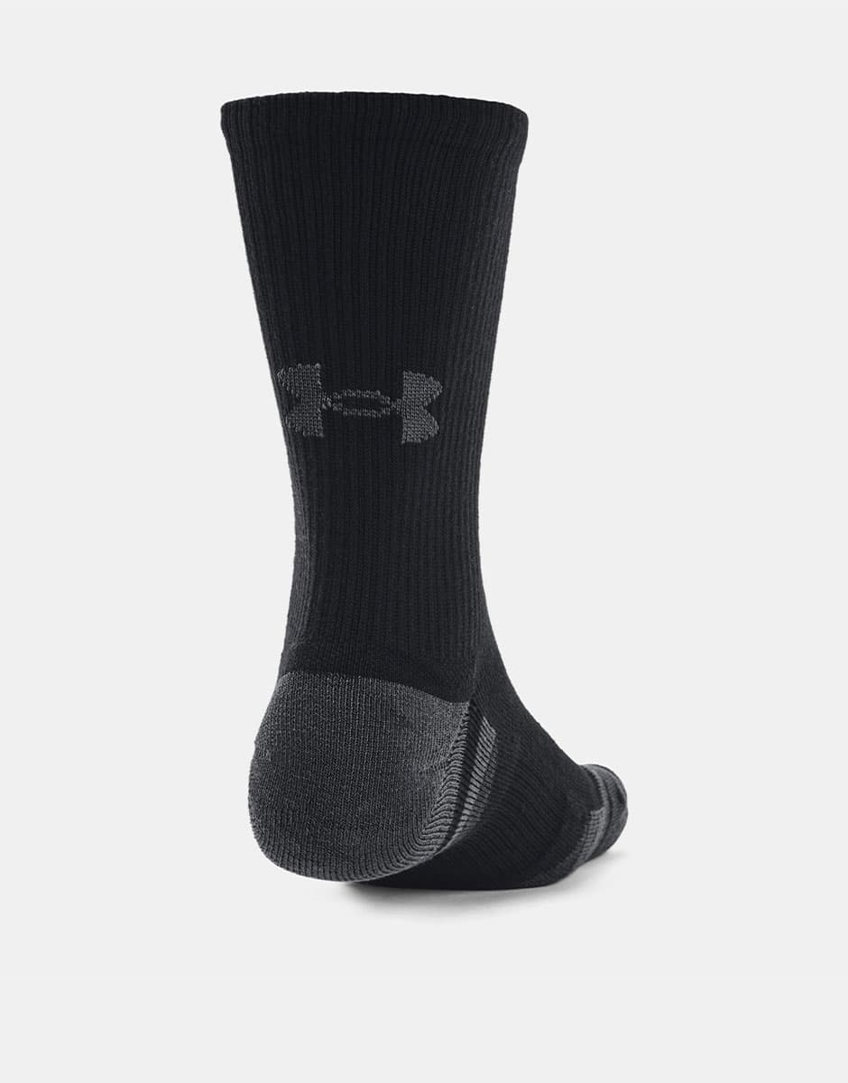 UNDER ARMOUR 3-Packs Performance Tech Crew Socks Black — view 4